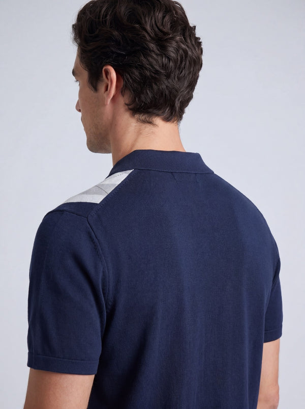 Panel Knit Polo