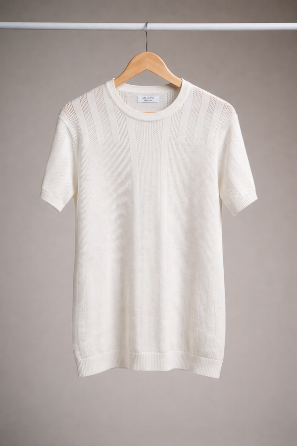 Textured Knit T-Shirt
