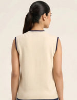 Contrast Trim Knit Top
