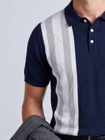 Panel Knit Polo
