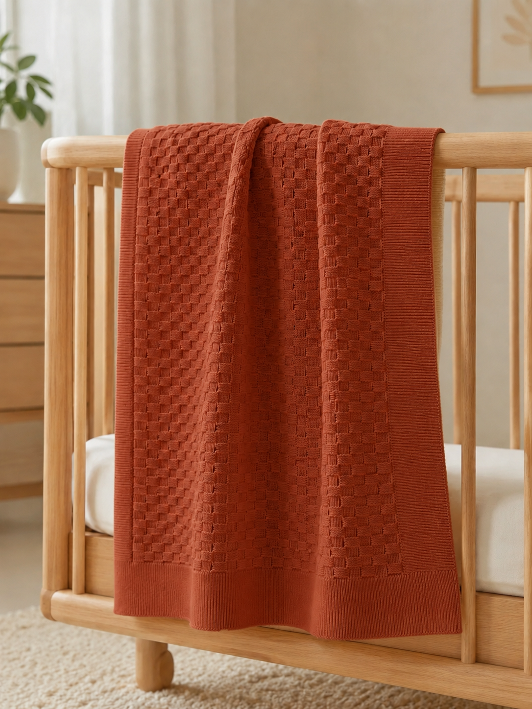 Basket Knit Kids Blanket