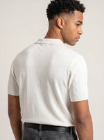 Textured Knit Polo