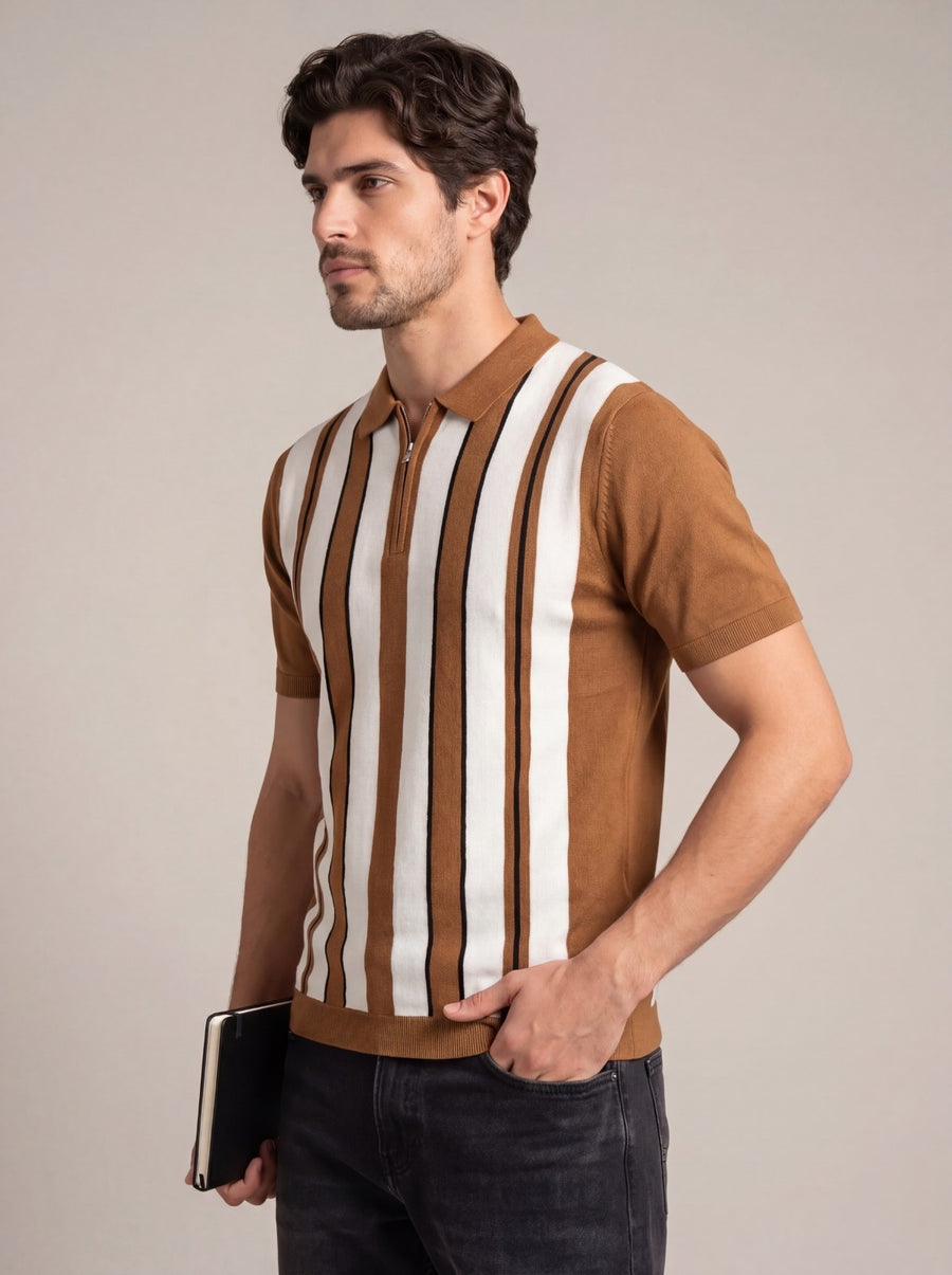 Zip Knit Polo