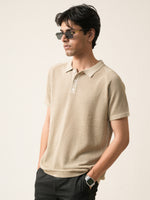 Open Knit Polo