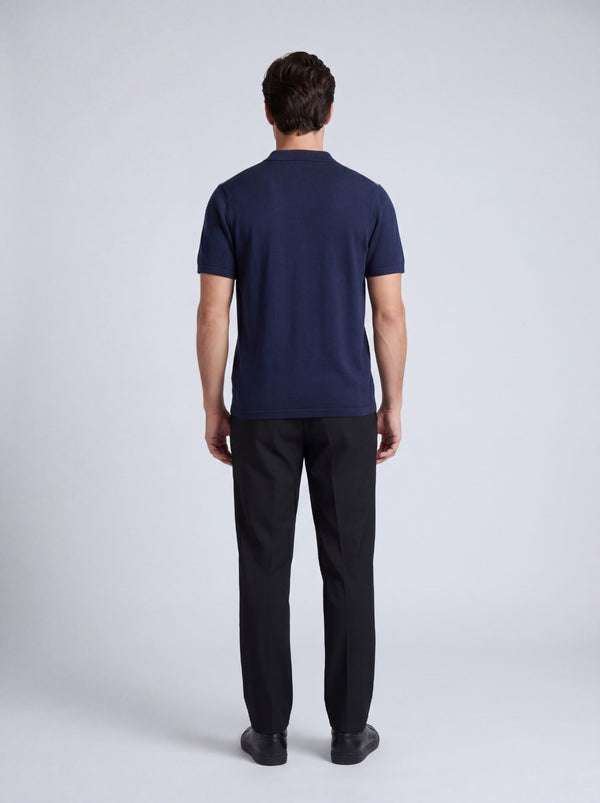 Panel Knit Polo