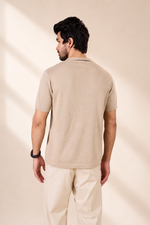 Zip Panel Knit Polo