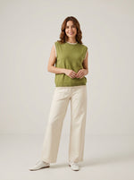 Contrast Trim Knit Top