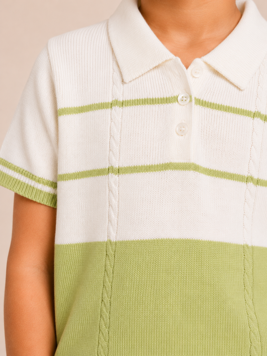 Kids Club Stripe Knit Polo Set