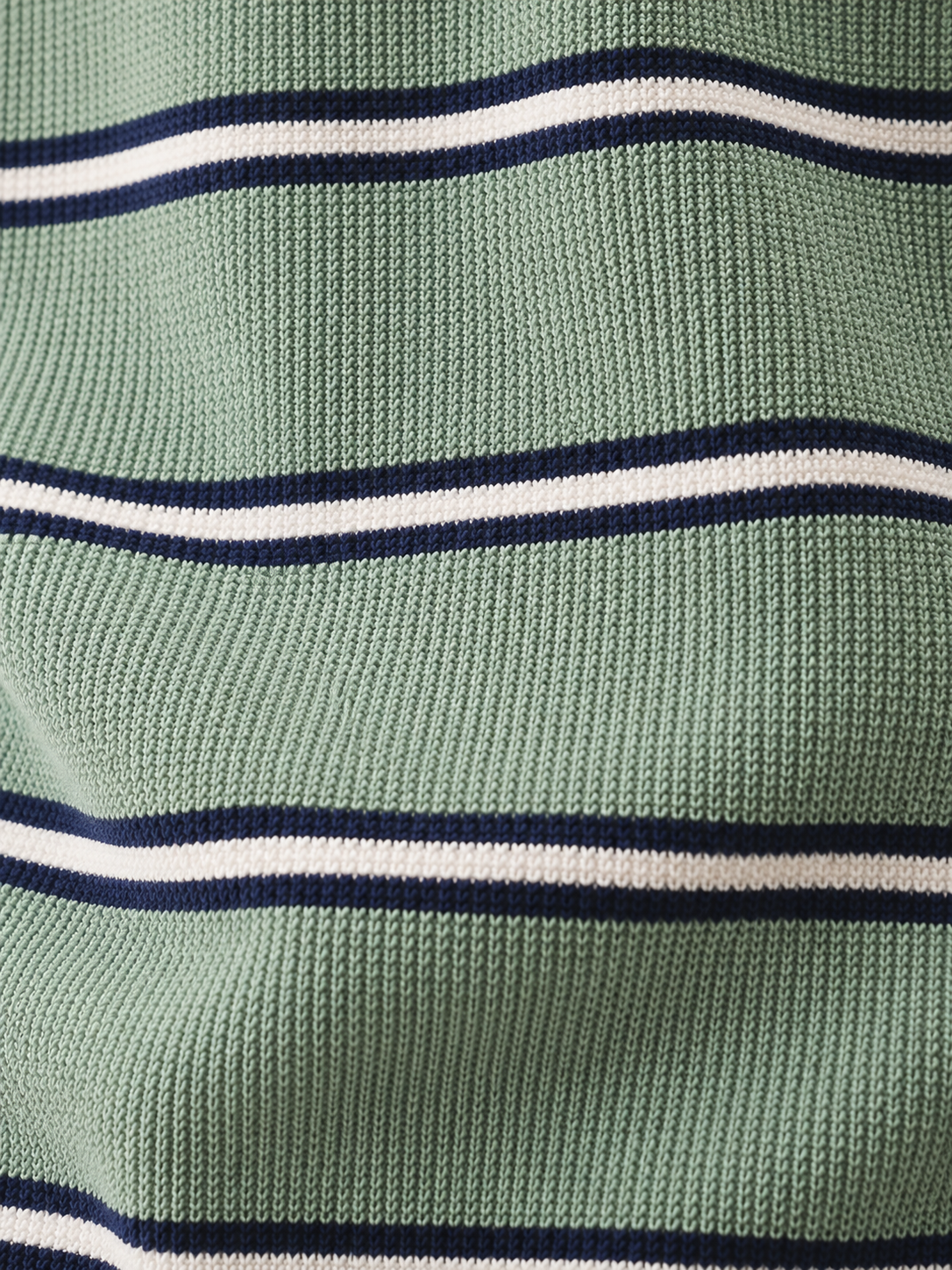 Sage Green Stripe Knit Pullover