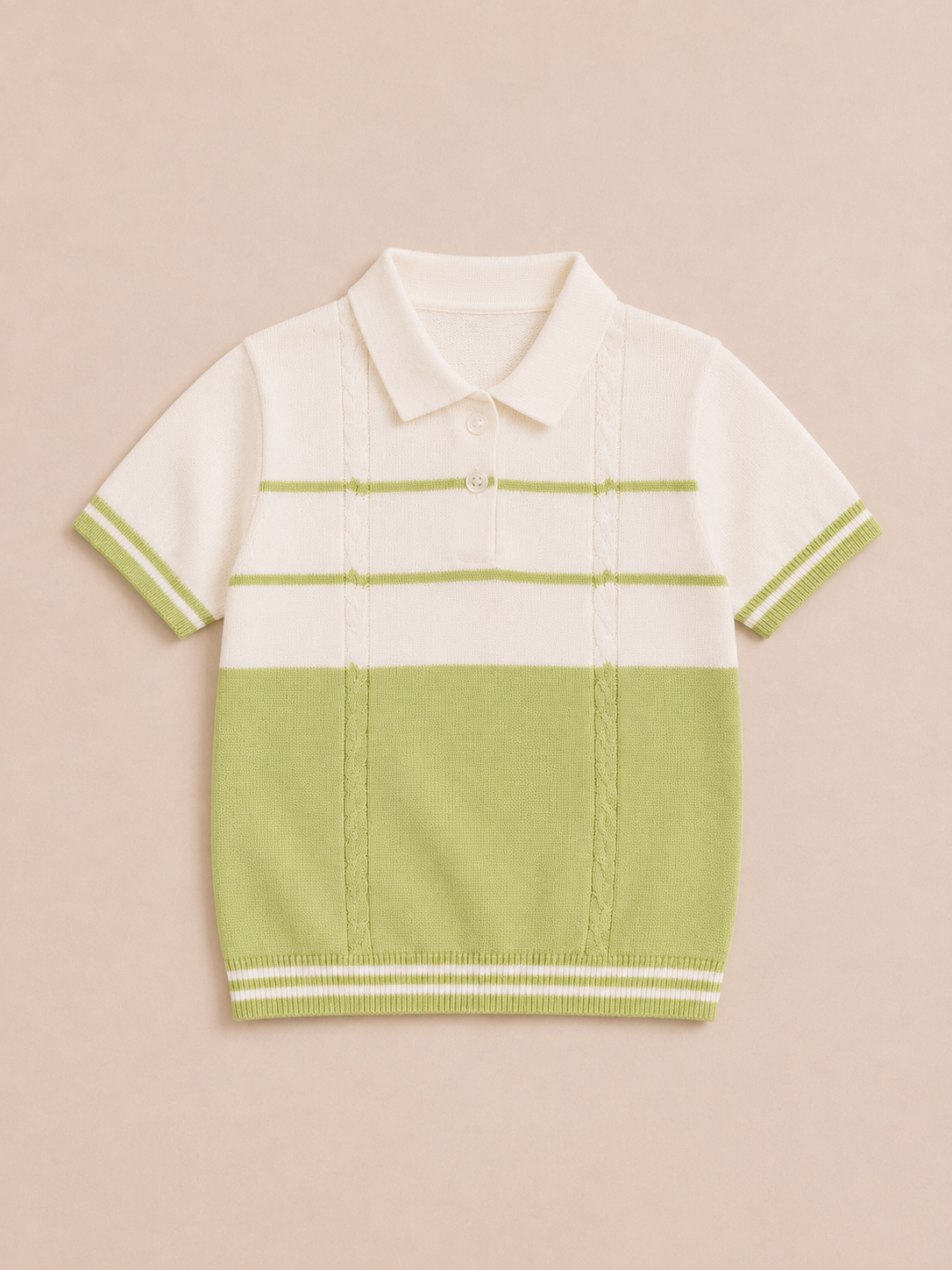 Kids Club Stripe Knit Polo Set
