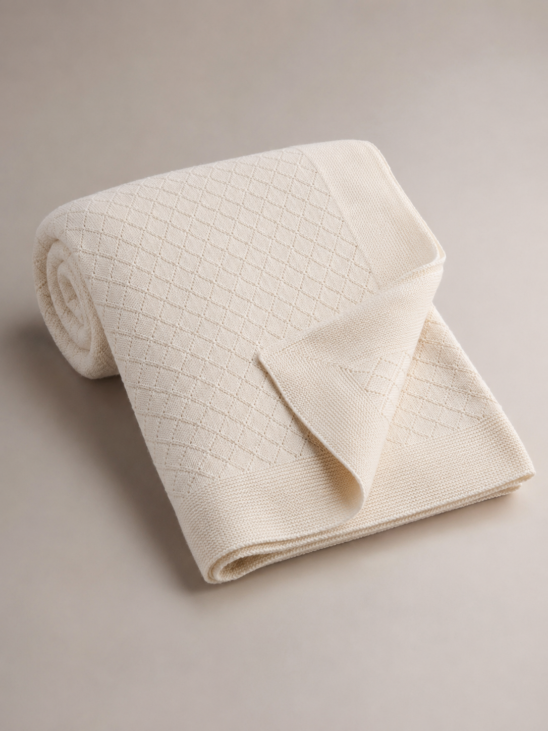 Diamond Knit Baby Blanket