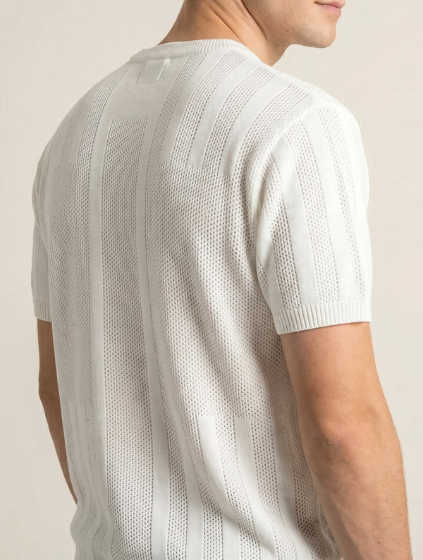 Textured Knit T-Shirt