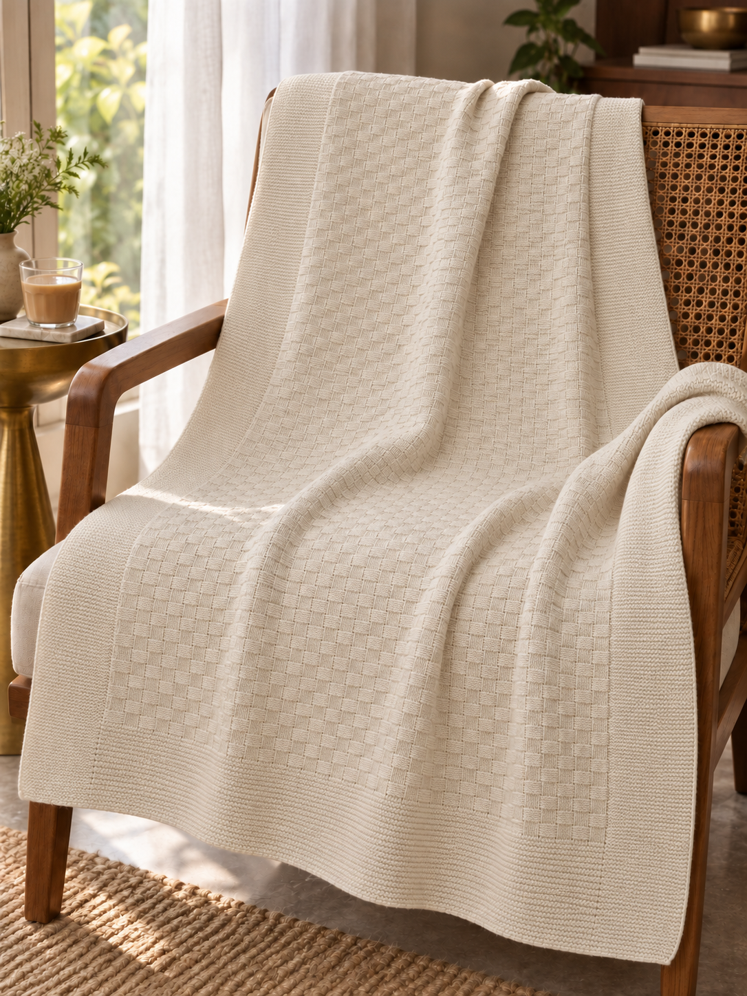 Basket Knit Kids Blanket
