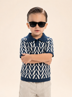 Chevron Knit Polo