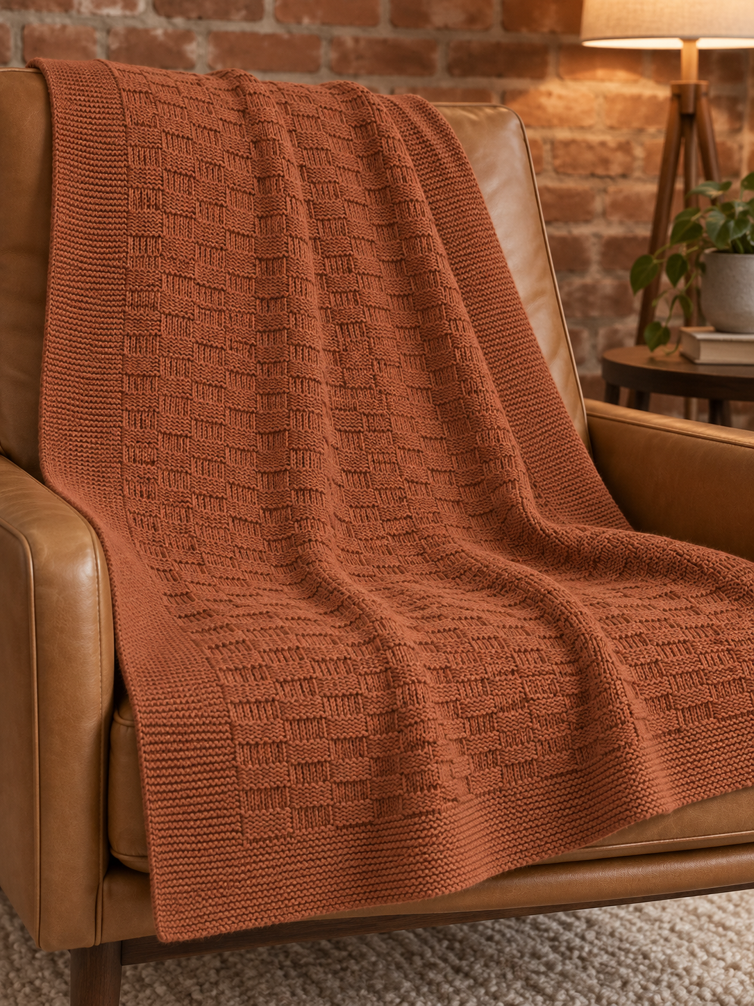 Basket Knit Kids Blanket