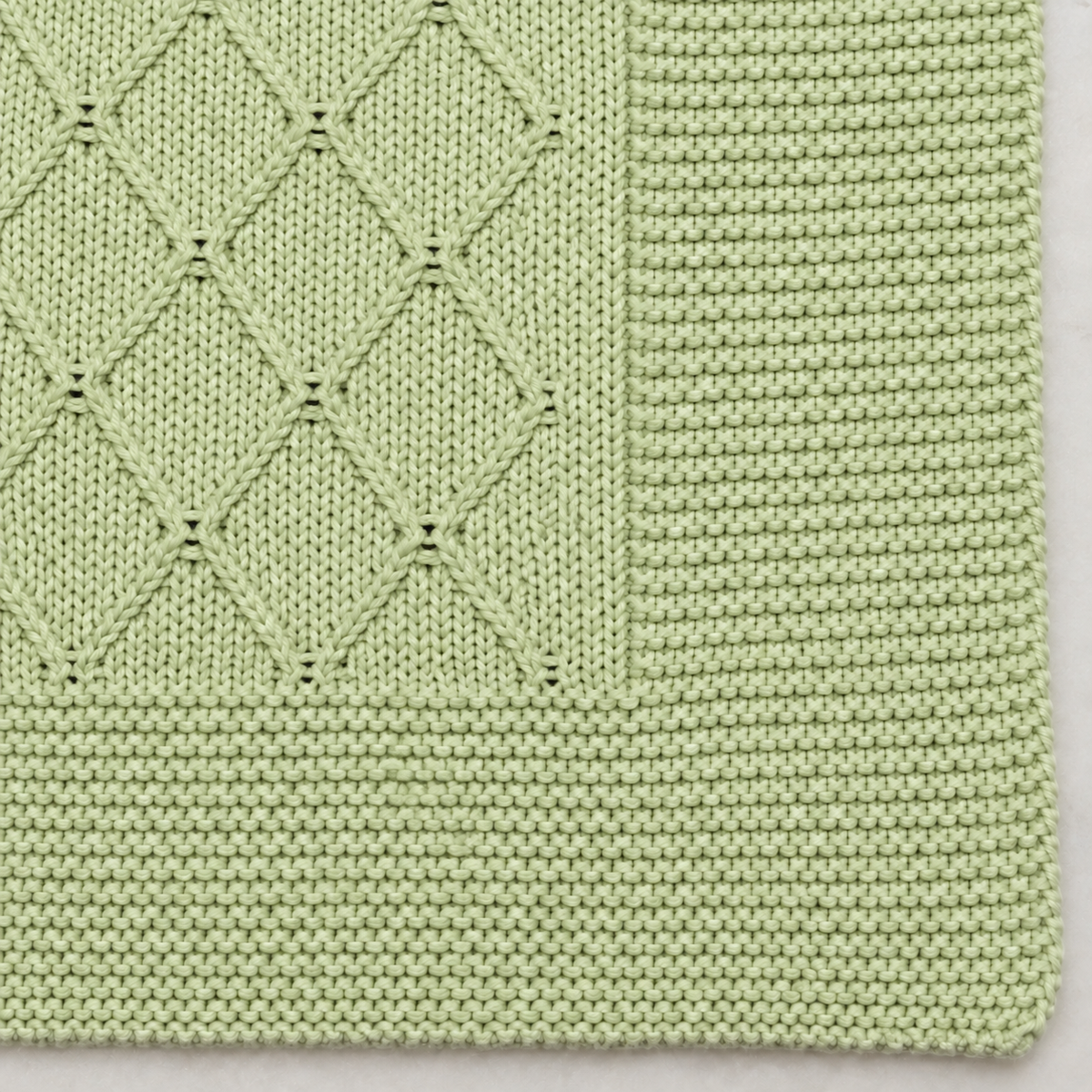 Diamond Knit Baby Blanket