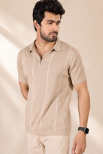 Zip Panel Knit Polo