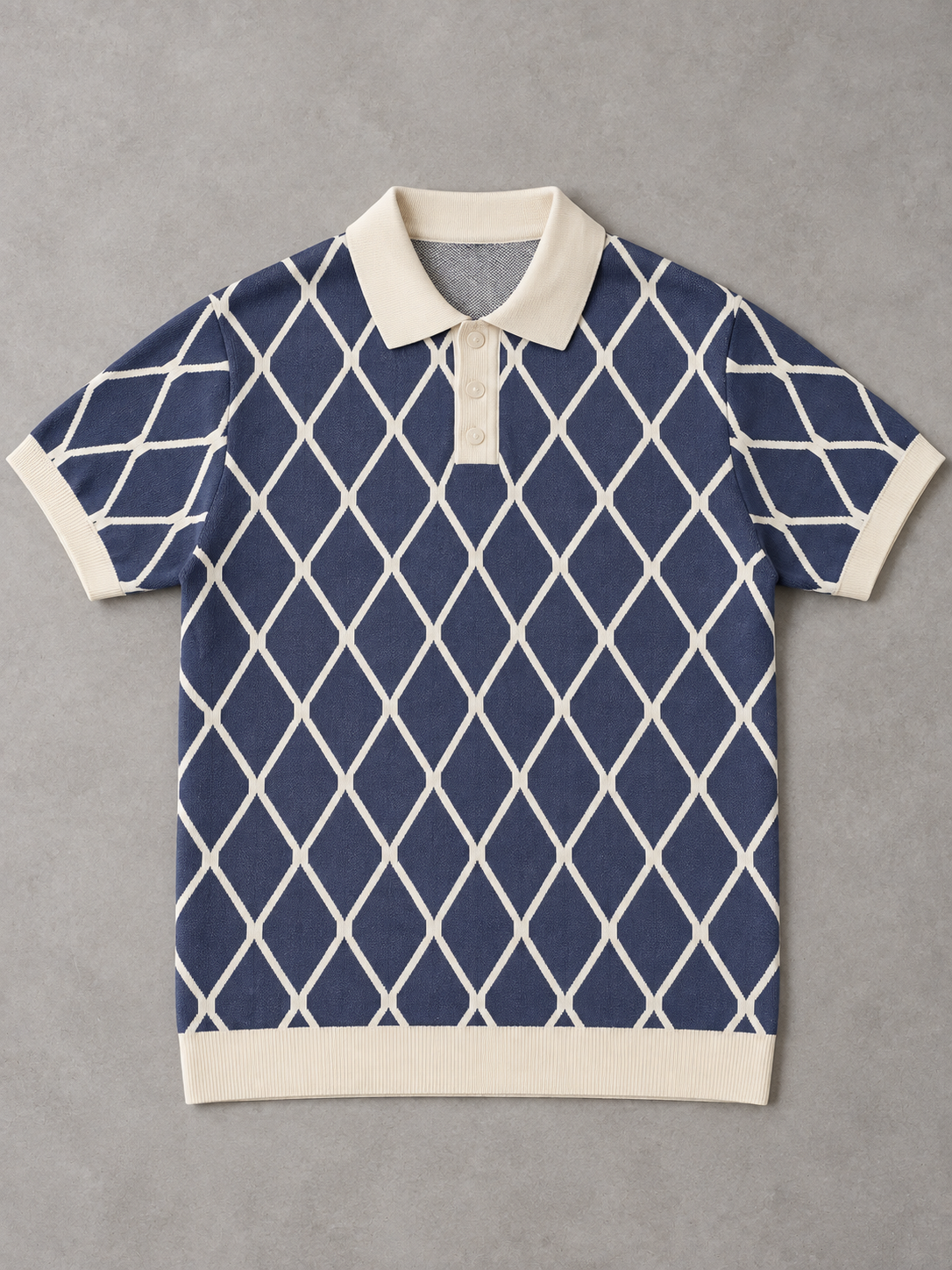 Langford Diamond Knit Polo