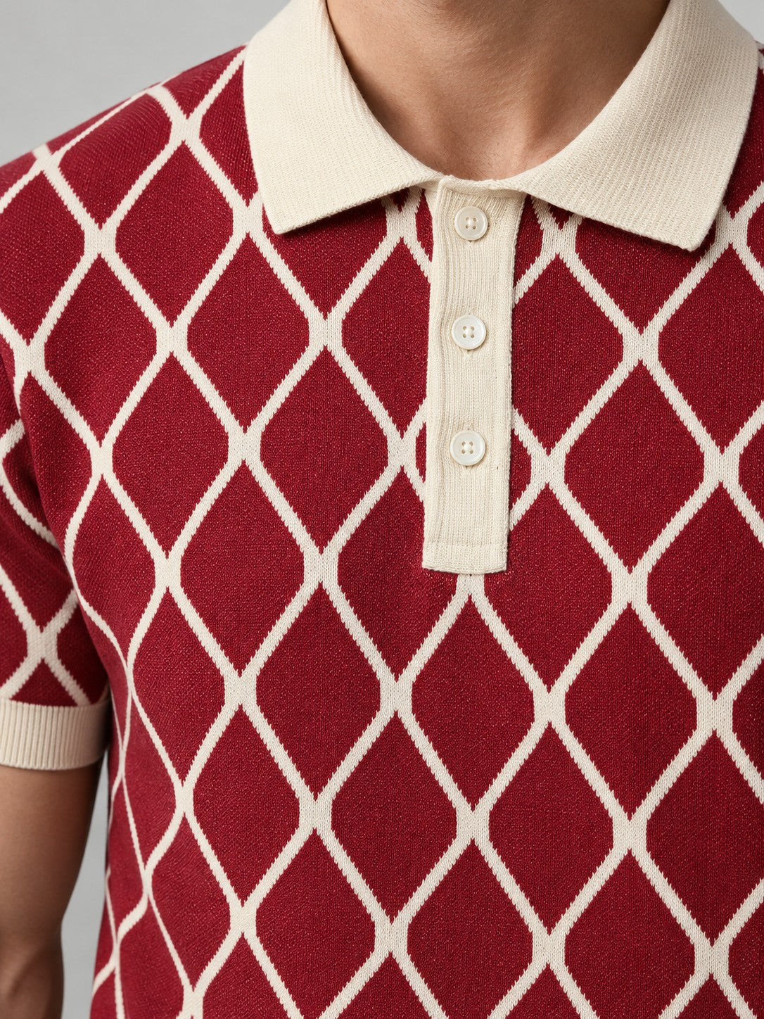 Langford Diamond Knit Polo