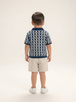 Chevron Knit Polo