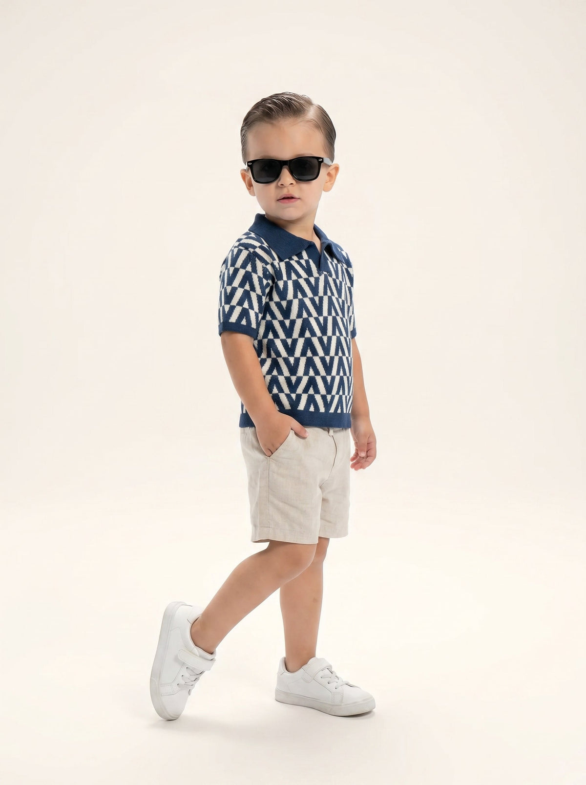 Chevron Knit Polo