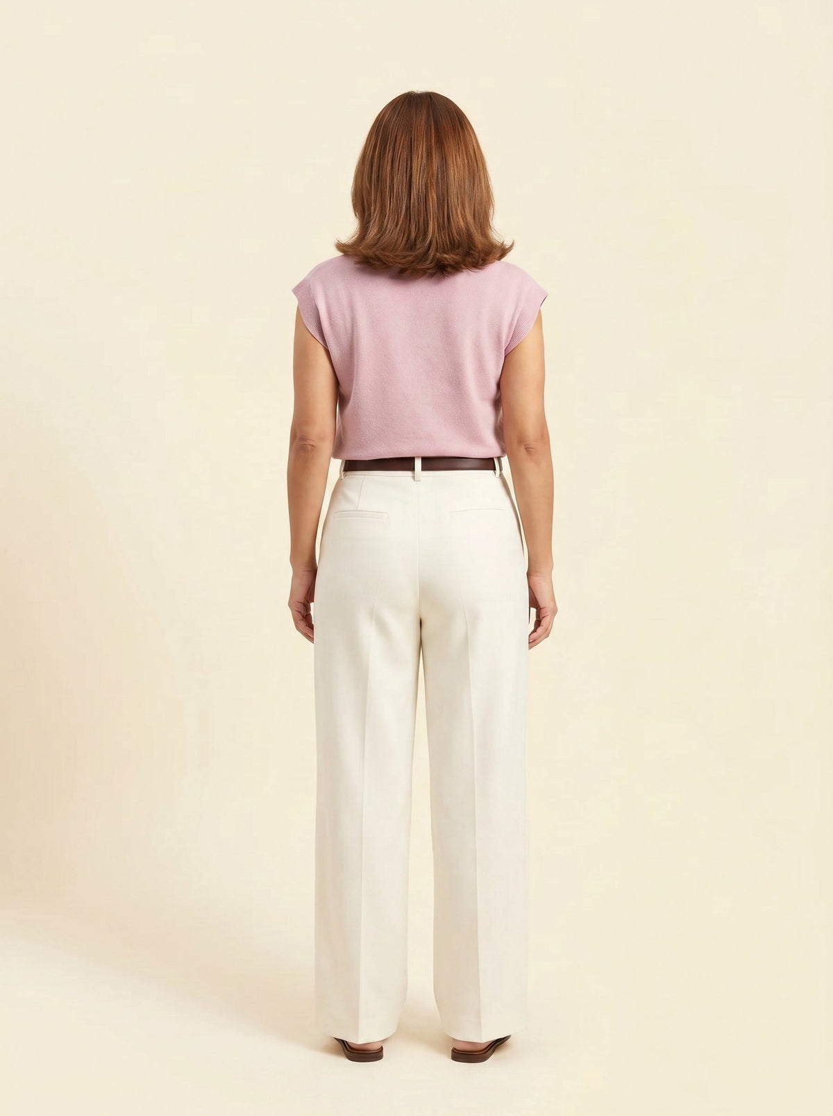 Blush Button Collar Knit Top