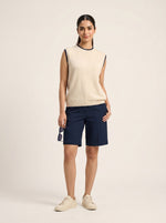 Contrast Trim Knit Top