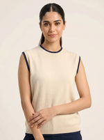 Contrast Trim Knit Top