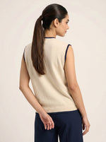 Contrast Trim Knit Top