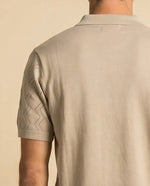 Textured Knit Polo