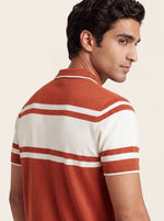Striped Knit Polo
