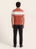 Striped Knit Polo