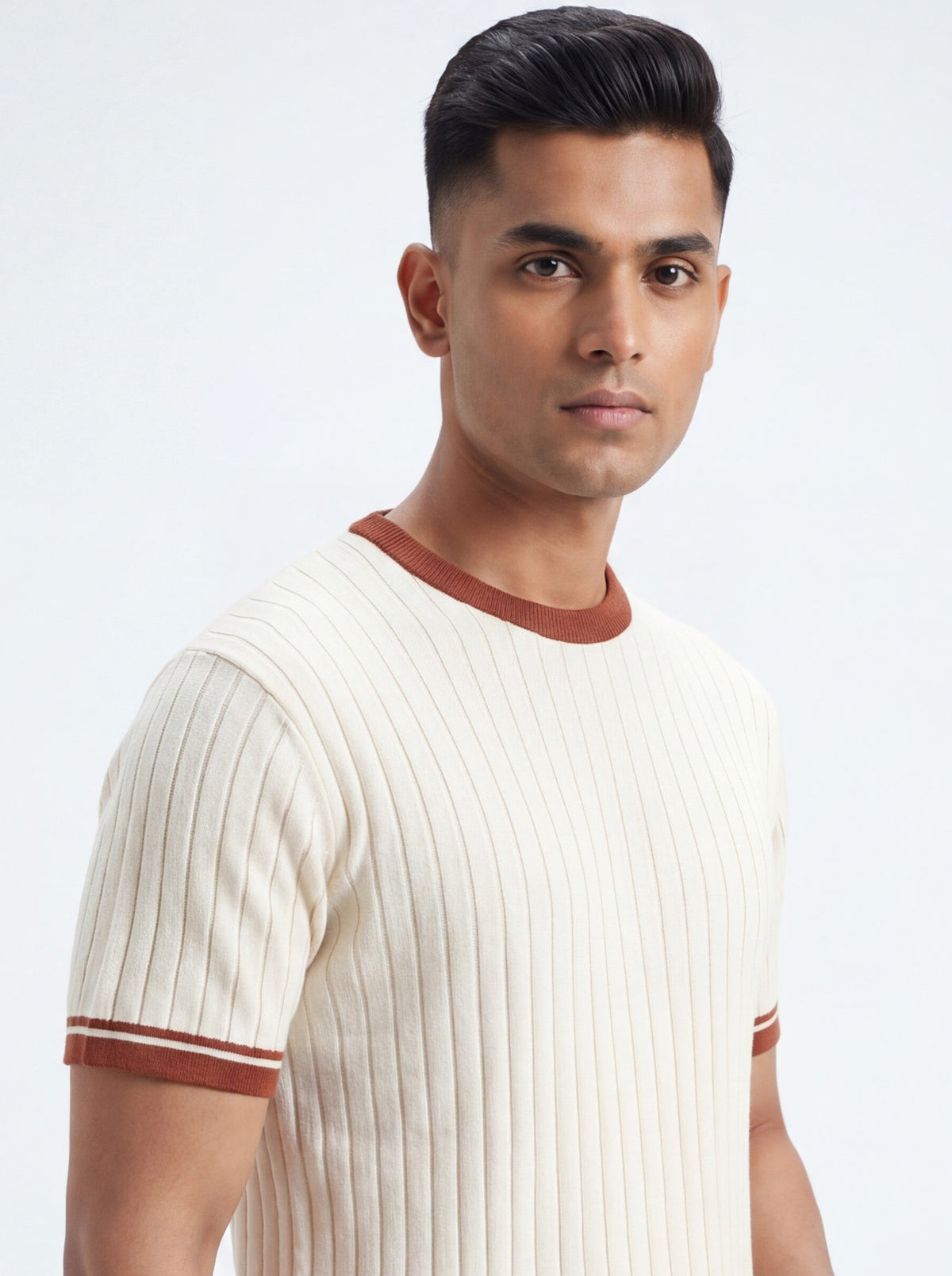 Rib Knit T-Shirt