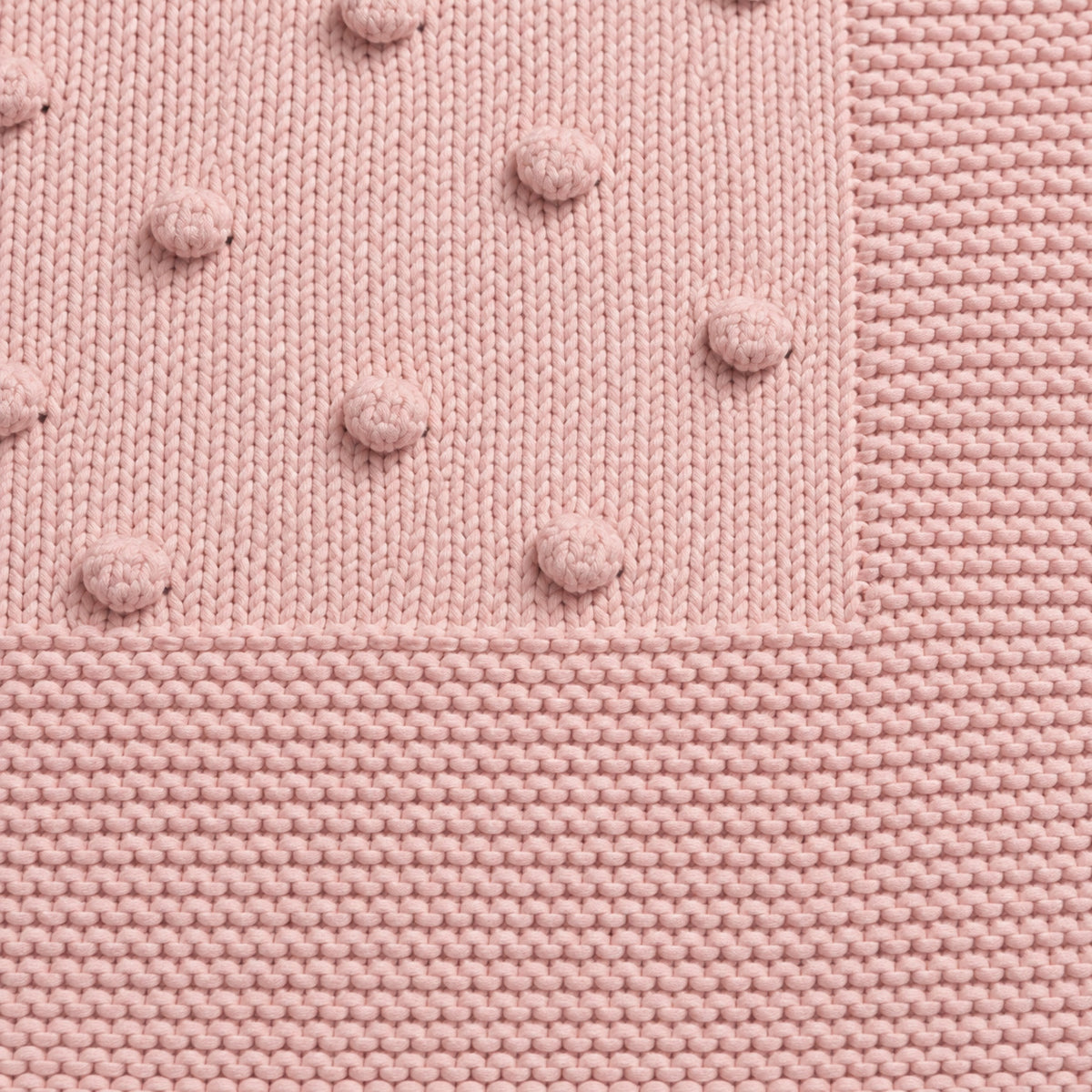 Popcorn Knit Blanket — PINK — 7