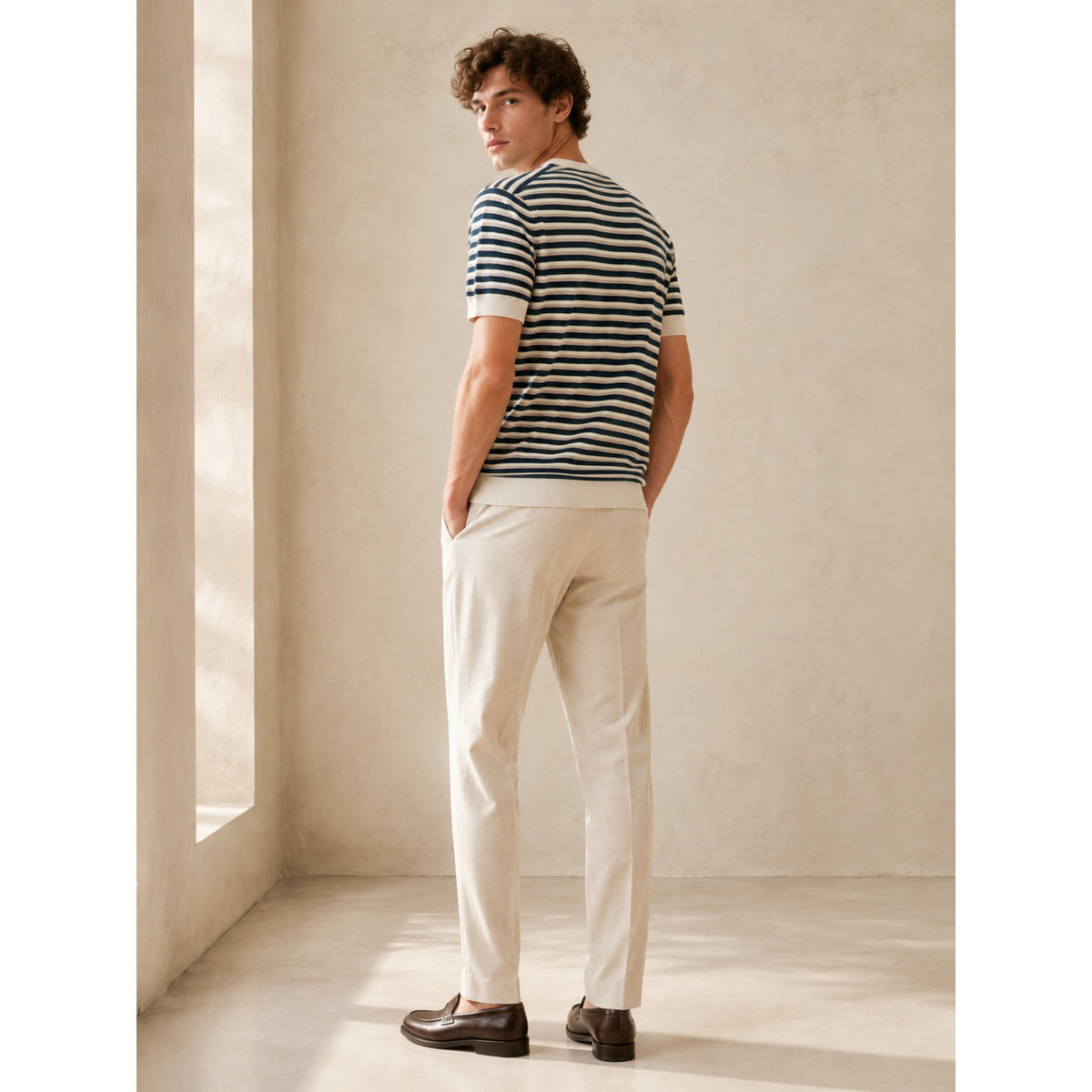 Harbour Stripe Knit T-Shirt — MULTI COLOUR — 10