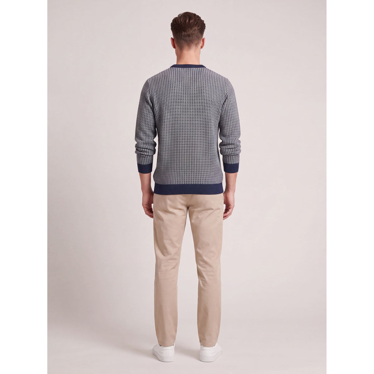 Oslo Knit Crew — NAVY BLUE — 4