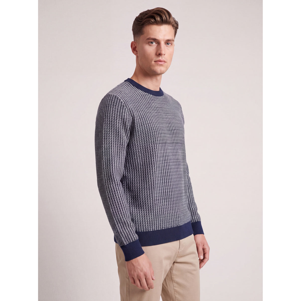 Oslo Knit Crew — NAVY BLUE — 5