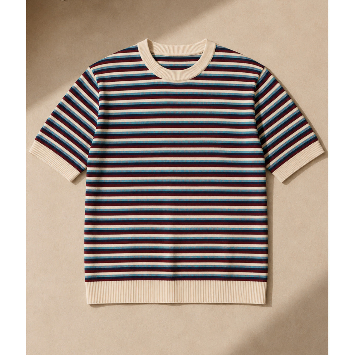 Harbour Stripe Knit T-Shirt — MULTI COLOUR — 6