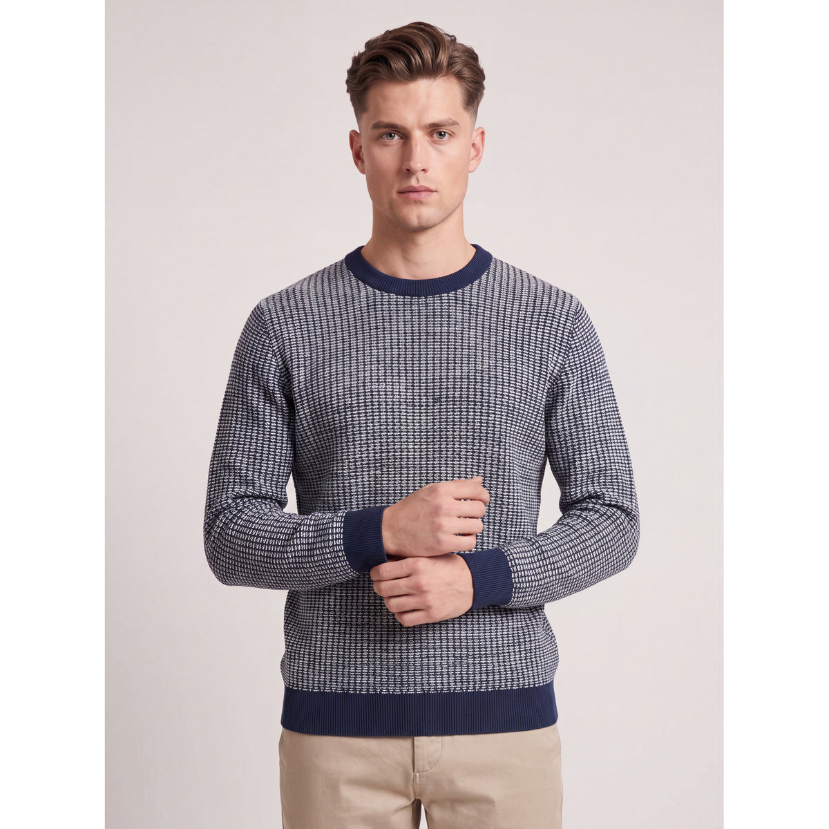 Oslo Knit Crew — NAVY BLUE — 7
